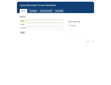 Tablet Screenshot of mailing.cassaforense.it